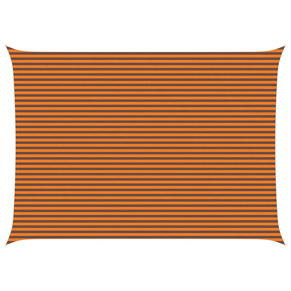 vidaXL Sun Shade Sail Orange and Brown 7 x 5 m 100% Polyester Oxford