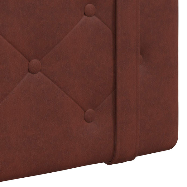 vidaXL Hanging Headboard Antique PU
