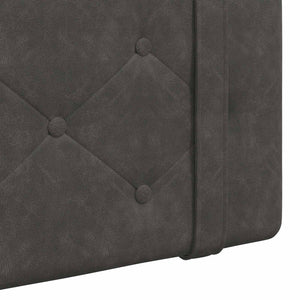 vidaXL Hanging Headboard Black Antique PU