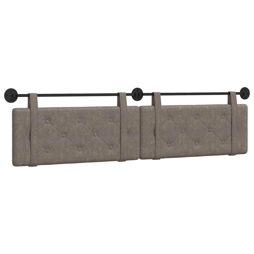 vidaXL Hanging Headboard Grey Antique PU