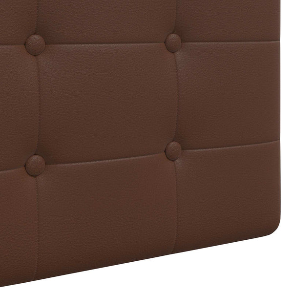 vidaXL Hanging Headboard Brown Artificial Leather