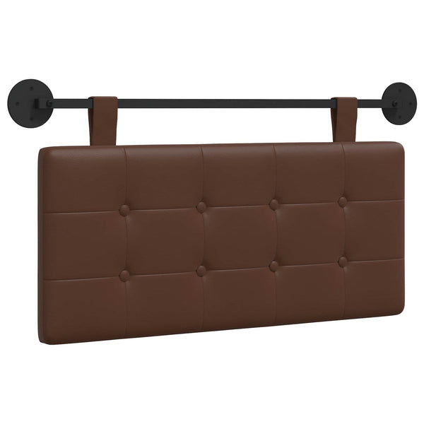 vidaXL Hanging Headboard Brown Artificial Leather