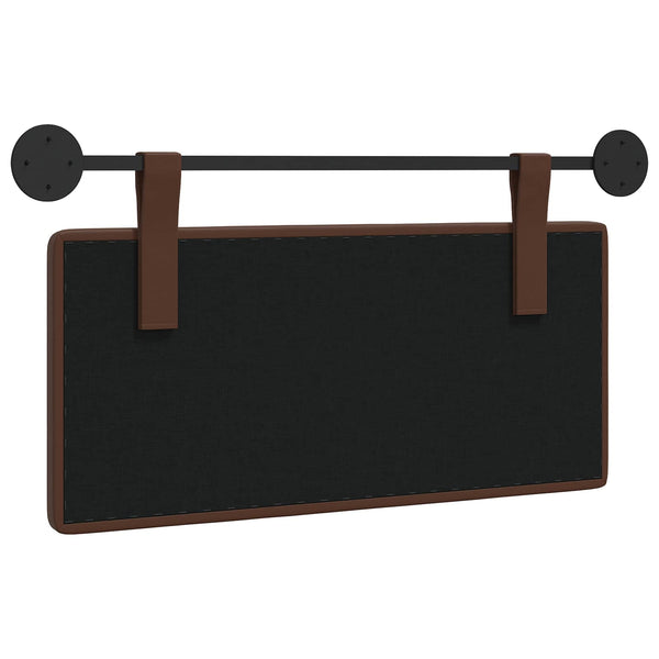 vidaXL Hanging Headboard Brown Artificial Leather