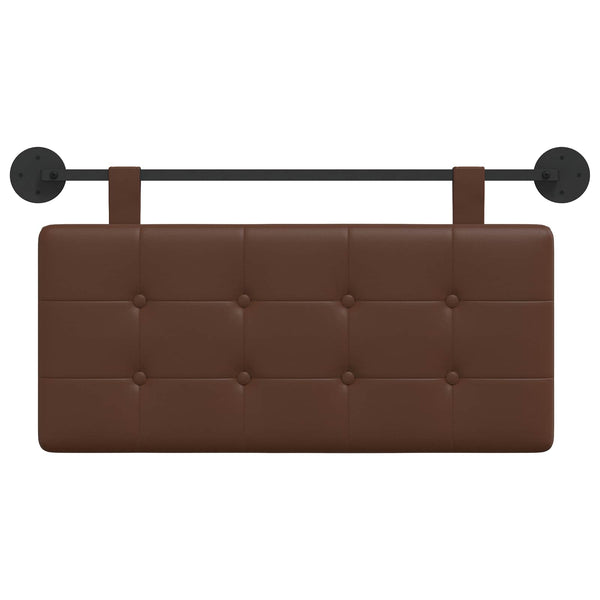 vidaXL Hanging Headboard Brown Artificial Leather