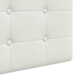 vidaXL Wall-Mounted Headboard White Faux Leather