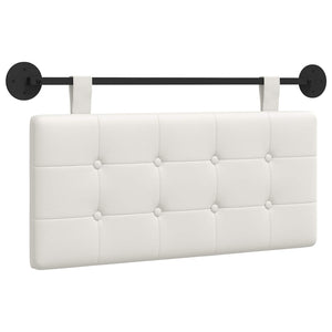 vidaXL Wall-Mounted Headboard White Faux Leather