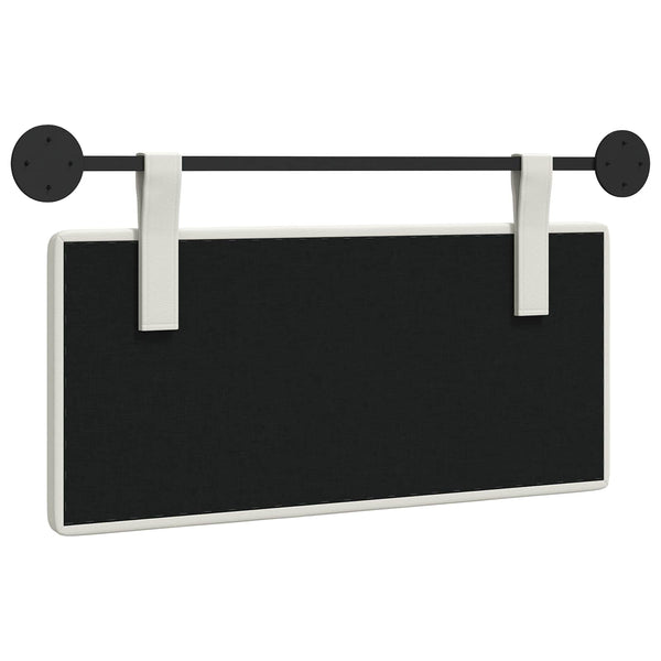 vidaXL Wall-Mounted Headboard White Faux Leather