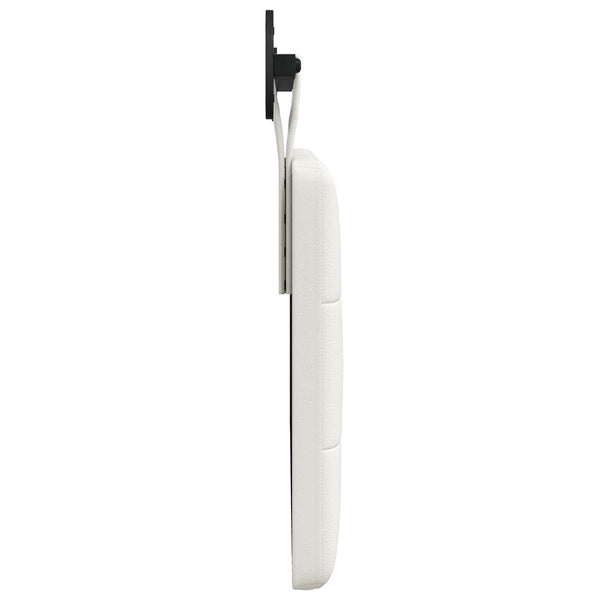 vidaXL Wall-Mounted Headboard White Faux Leather