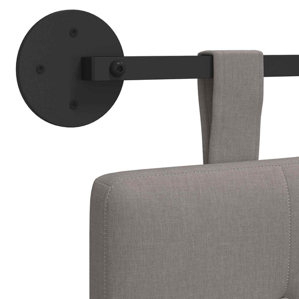 vidaXL Fabric Hanging Headboard