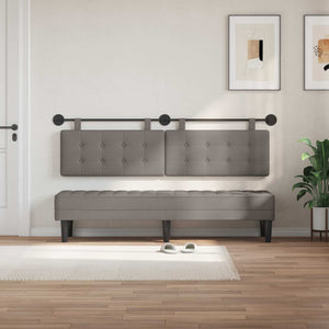 vidaXL Fabric Hanging Headboard