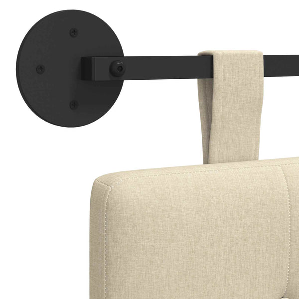 vidaXL Fabric Hanging Headboard