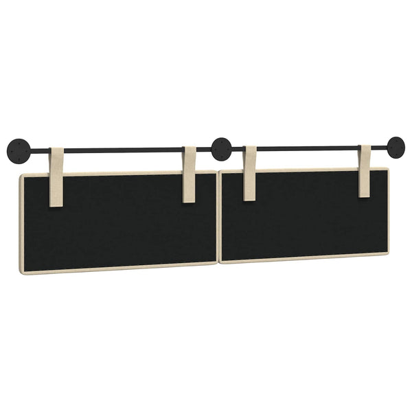 vidaXL Fabric Hanging Headboard