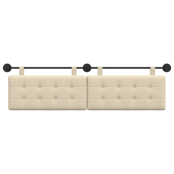 vidaXL Fabric Hanging Headboard