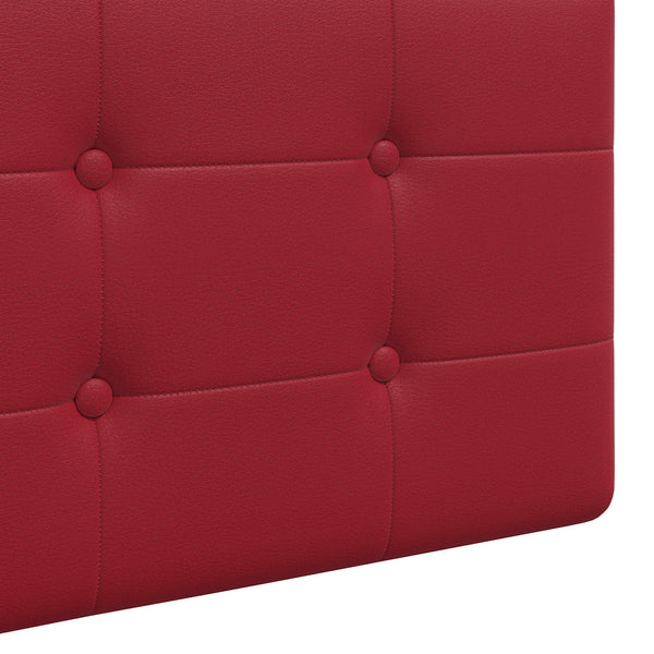 vidaXL Hanging Headboard Wine Red Faux Leather