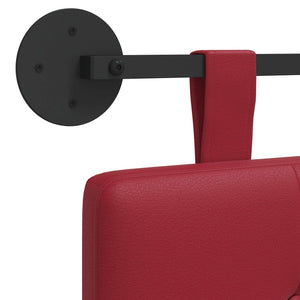 vidaXL Hanging Headboard Wine Red Faux Leather