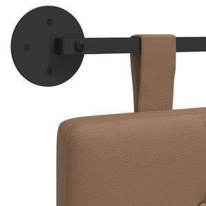 vidaXL Hanging Headboard Cappuccino Faux Leather