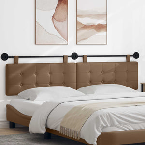 vidaXL Hanging Headboard Cappuccino Faux Leather