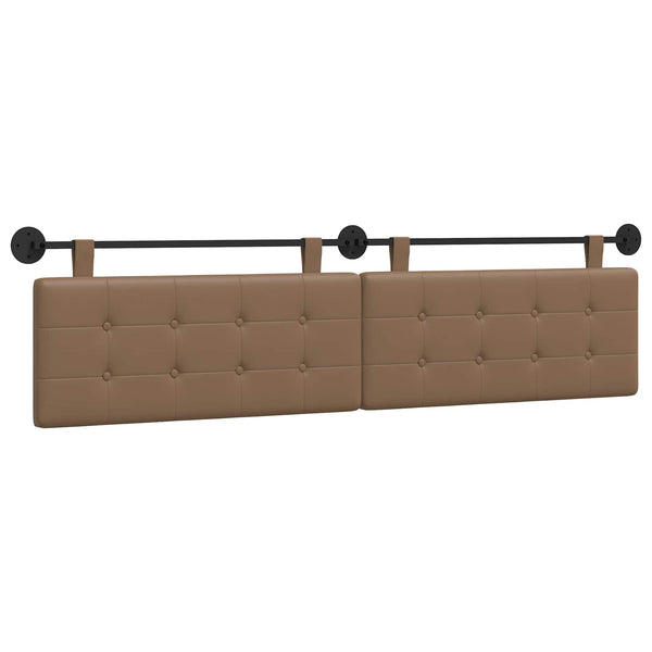 vidaXL Hanging Headboard Cappuccino Faux Leather