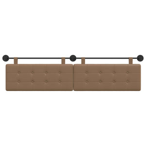 vidaXL Hanging Headboard Cappuccino Faux Leather
