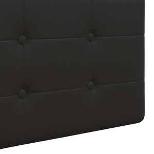 vidaXL Wall-Mounted Headboard Black Artificial Leather