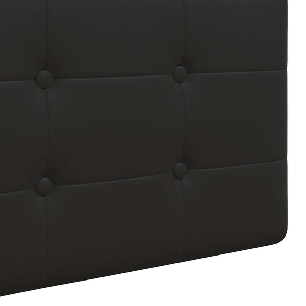 vidaXL Wall-Mounted Headboard Black Artificial Leather