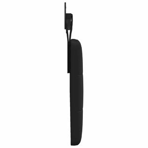 vidaXL Wall-Mounted Headboard Black Artificial Leather