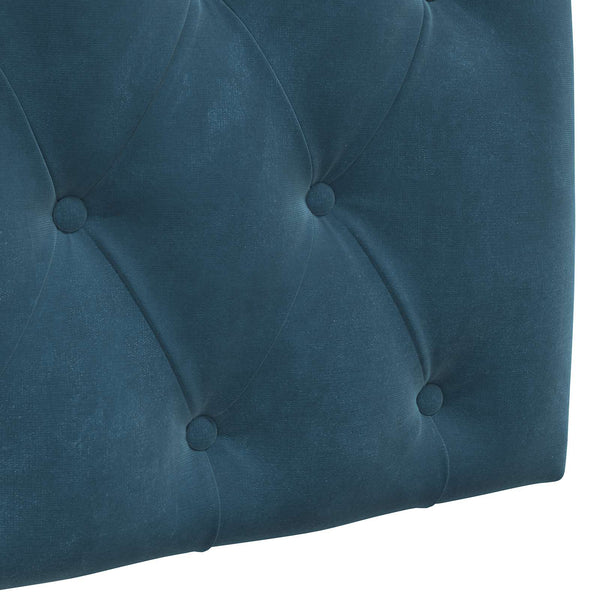 vidaXL Wall-Mounted Headboard Blue Velvet
