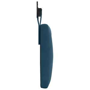 vidaXL Wall-Mounted Headboard Blue Velvet