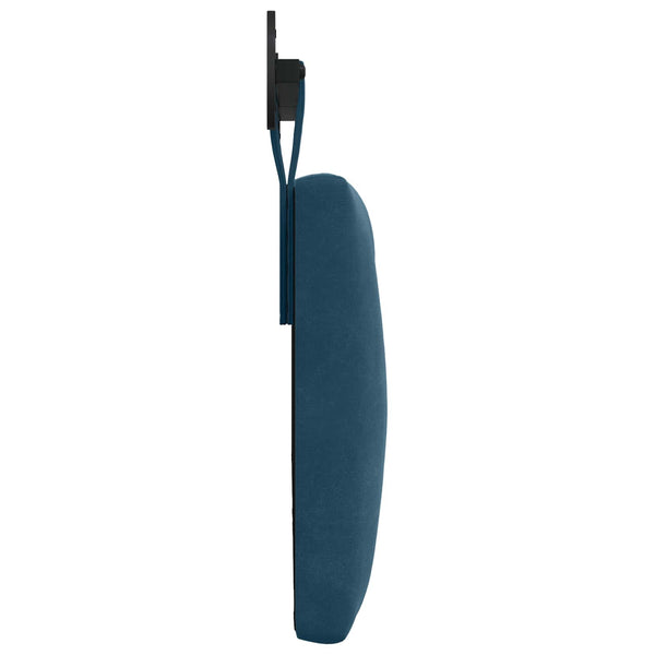 vidaXL Wall-Mounted Headboard Blue Velvet
