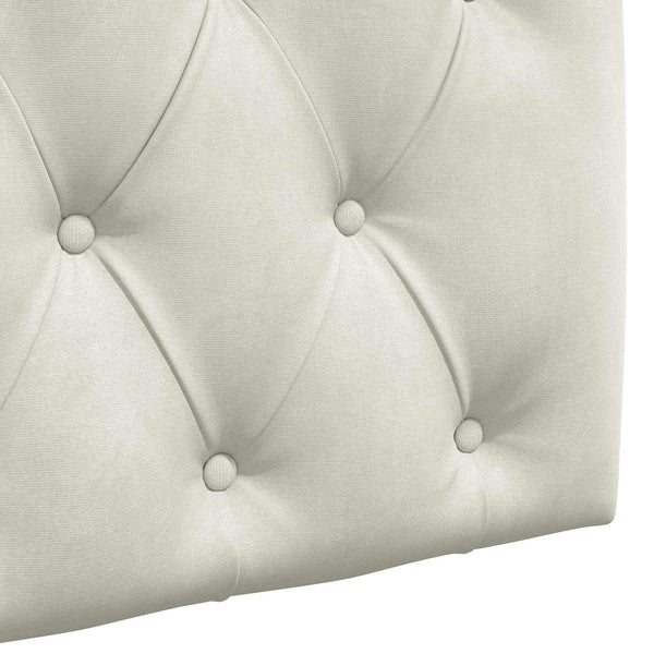 vidaXL Hanging Headboard Cream Velvet