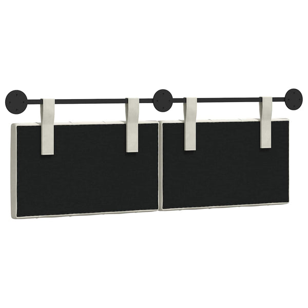 vidaXL Hanging Headboard Cream Velvet