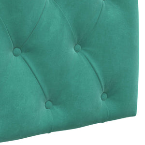 vidaXL Hanging Headboard Turquoise Velvet