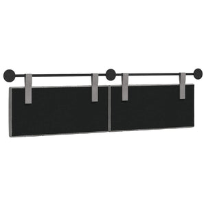 vidaXL Wall-Mounted Headboard Light Grey Velvet