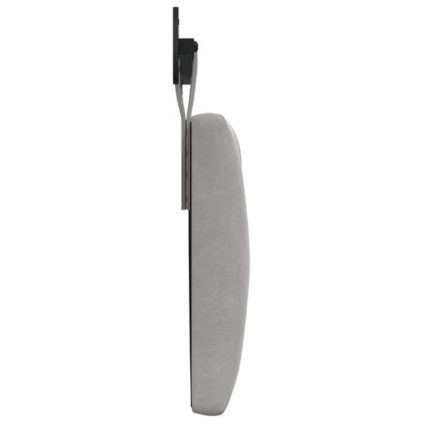 vidaXL Wall-Mounted Headboard Light Grey Velvet