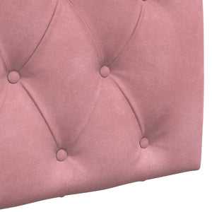 vidaXL Wall-Mounted Headboard Pink Velvet