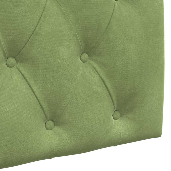 vidaXL Hanging Headboard Light Green Velvet