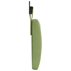 vidaXL Hanging Headboard Light Green Velvet