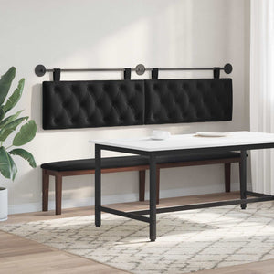 vidaXL Hanging Headboard Black Velvet
