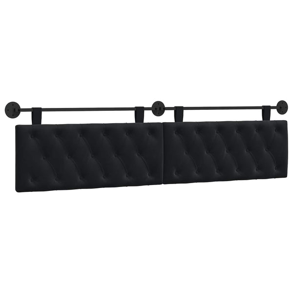 vidaXL Hanging Headboard Black Velvet
