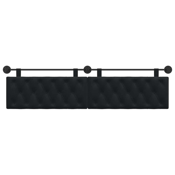 vidaXL Hanging Headboard Black Velvet