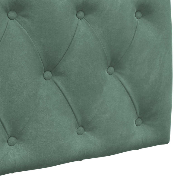 vidaXL Hanging Headboard Sea Green Velvet