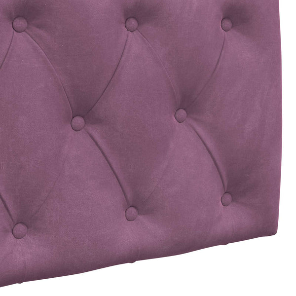 vidaXL Wall-Mounted Headboard Purple Velvet