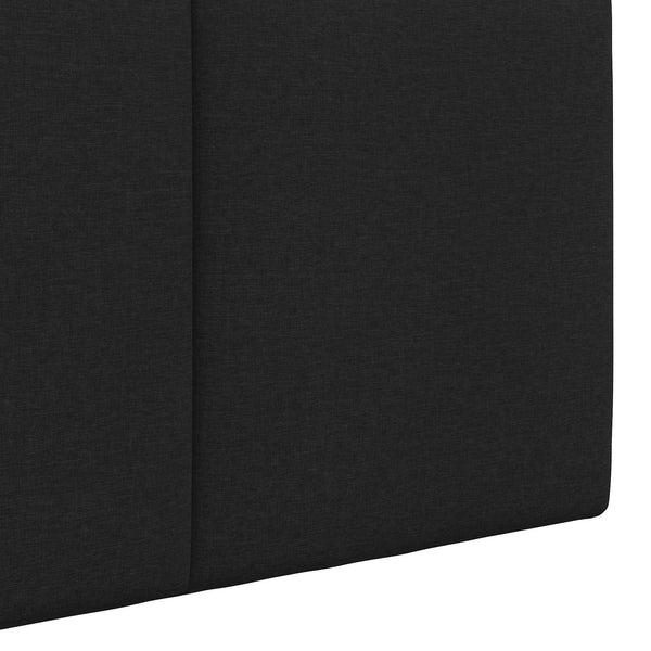 vidaXL Wall-Mounted Headboard Black Fabric