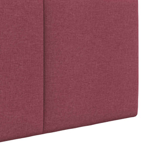 vidaXL Hanging Headboard Wine Red Fabric