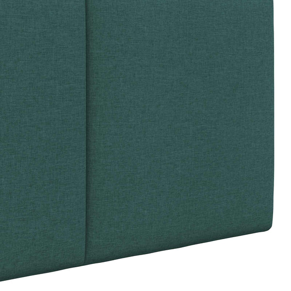 vidaXL Hanging Headboard Dark Green Fabric