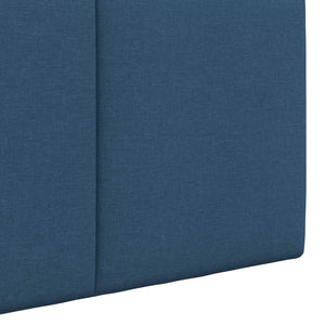 vidaXL Hanging Headboard Blue Fabric