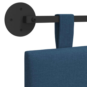 vidaXL Hanging Headboard Blue Fabric