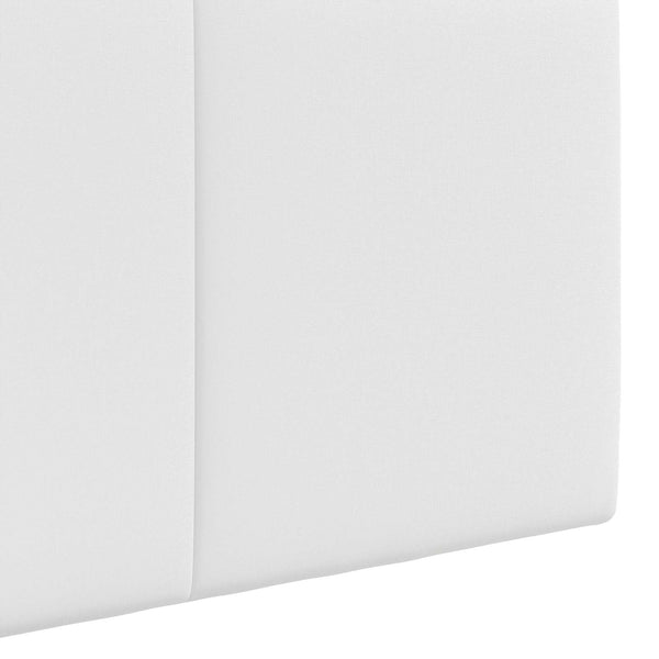vidaXL Hanging Headboard White Fabric
