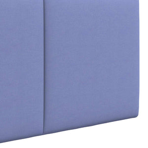 vidaXL Wall-mounted Headboard Denim Blue Fabric