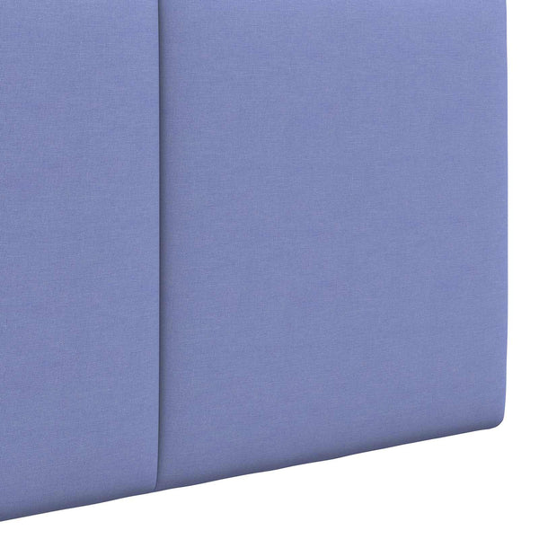 vidaXL Wall-mounted Headboard Denim Blue Fabric